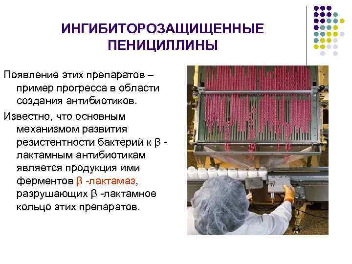 ИНГИБИТОРОЗАЩИЩЕННЫЕ ПЕНИЦИЛЛИНЫ Появление этих препаратов – пример прогресса в области создания антибиотиков. Известно, что