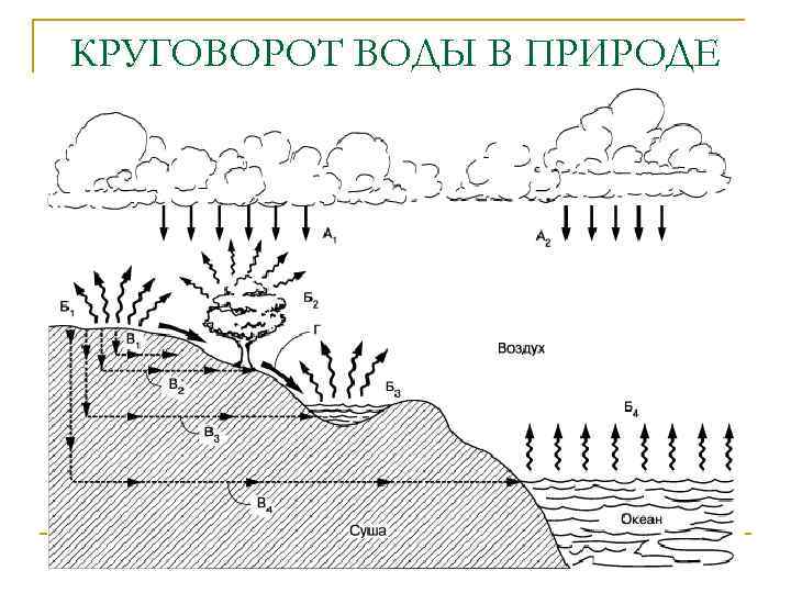 КРУГОВОРОТ ВОДЫ В ПРИРОДЕ 