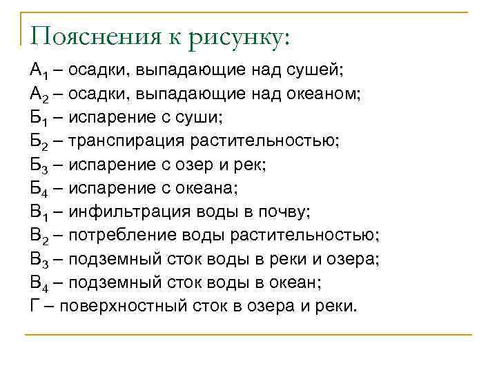 Пояснения к рисунку: А 1 – осадки, выпадающие над сушей; А 2 – осадки,