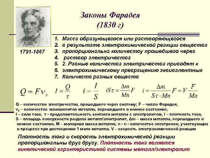 Закон фарадея. Закон Фарадея химия. Первый закон Фарадея. 1 И 2 закон Фарадея.