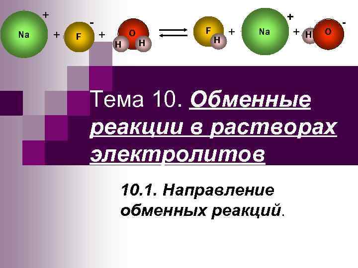 + Na + + F O + H F H H + Na +
