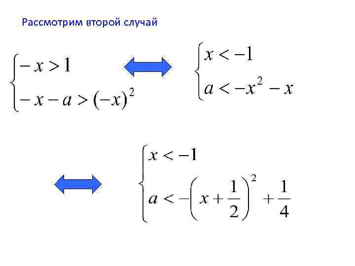 Рассмотрим второй случай 