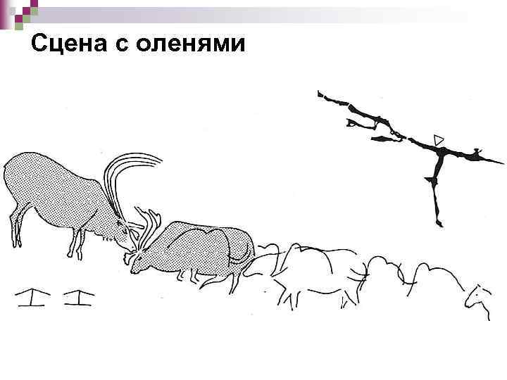 Сцена с оленями 