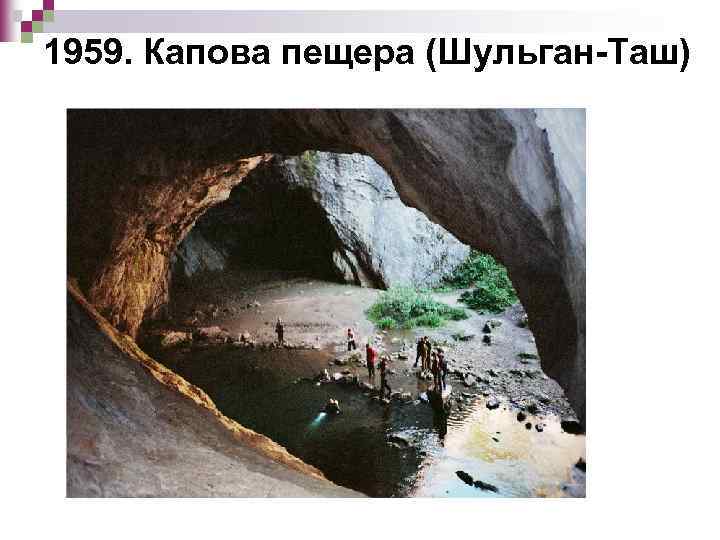 1959. Капова пещера (Шульган-Таш) 