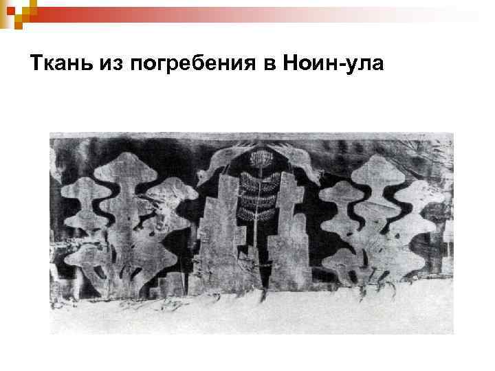 Ткань из погребения в Ноин-ула 