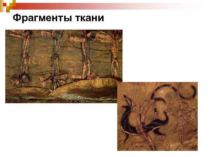 Фрагменты ткани 