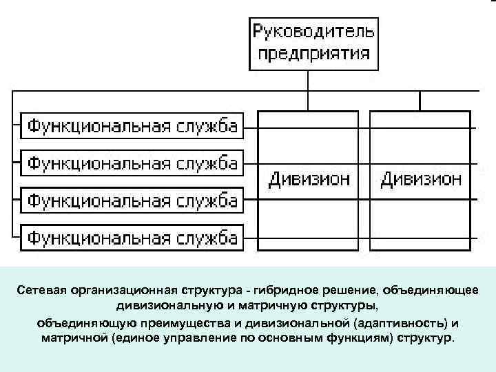 Сетевая организационная структура схема