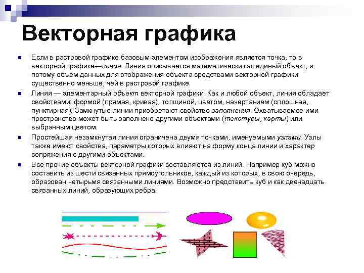 Минимальный элемент изображения векторной графики