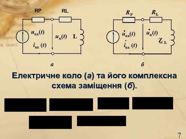 RP RL uвх(t) uк(t) L iвх (t) RL RP uк(t) uвх(t) iвх (t) a