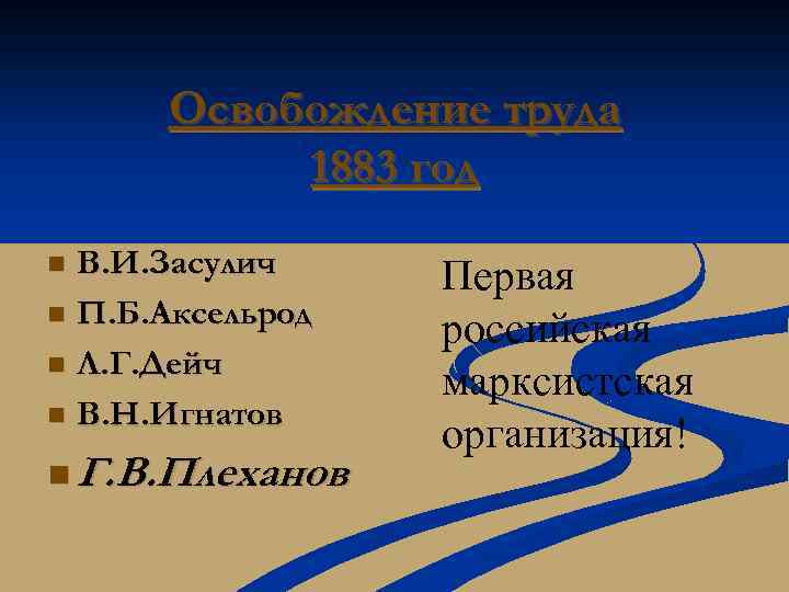 Освобождение труда 1883 год В. И. Засулич n П. Б. Аксельрод n Л. Г.