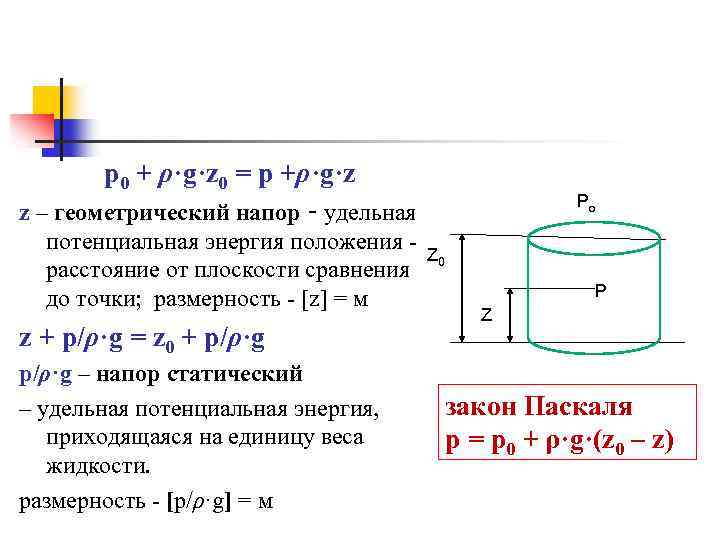 Напор. Геометрический напор. Пьезометрический и геометрический напор. Геометрический напор формула. Напор Размерность.