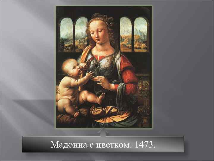 Мадонна с цветком. 1473. 
