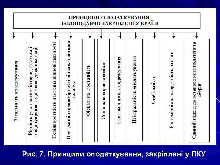Рис. 7. Принципи оподаткування, закріплені у ПКУ 