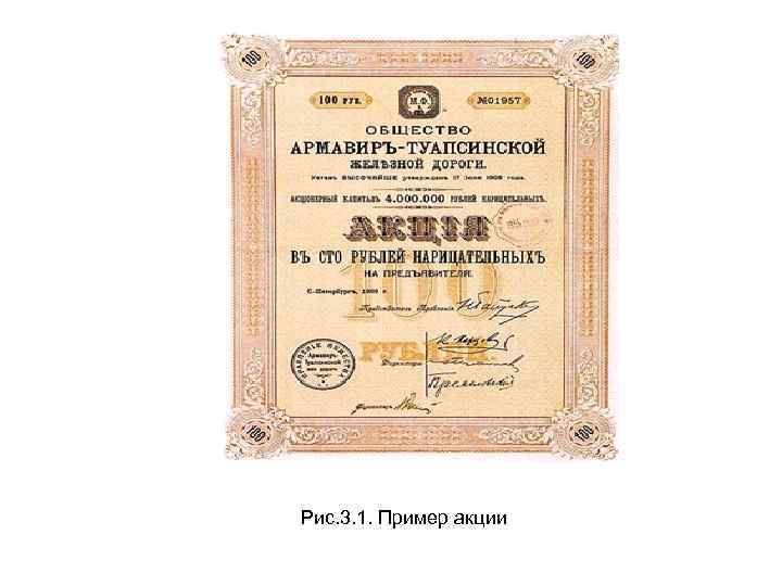 Рис. 3. 1. Пример акции 