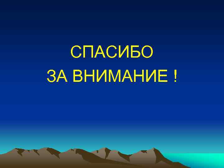 СПАСИБО ЗА ВНИМАНИЕ ! 