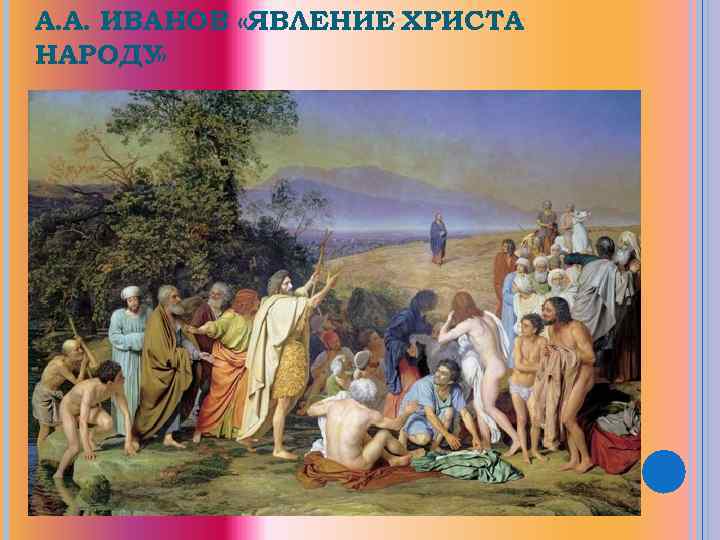 А. А. ИВАНОВ «ЯВЛЕНИЕ ХРИСТА НАРОДУ » 