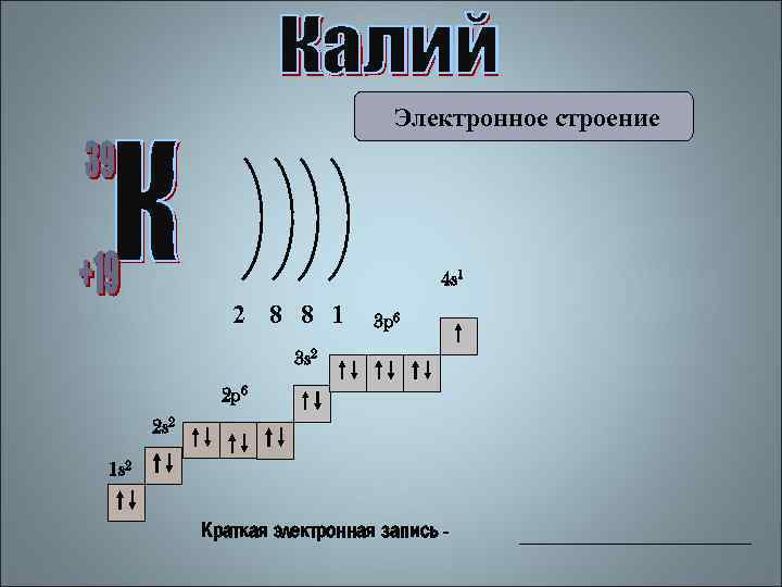 Особенности строения натрия