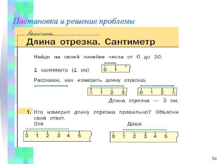 Постановка и решение проблемы 64 