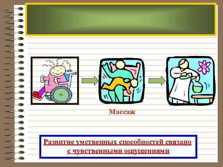 Массаж Развитие умственных способностей связано с чувственными ощущениями 