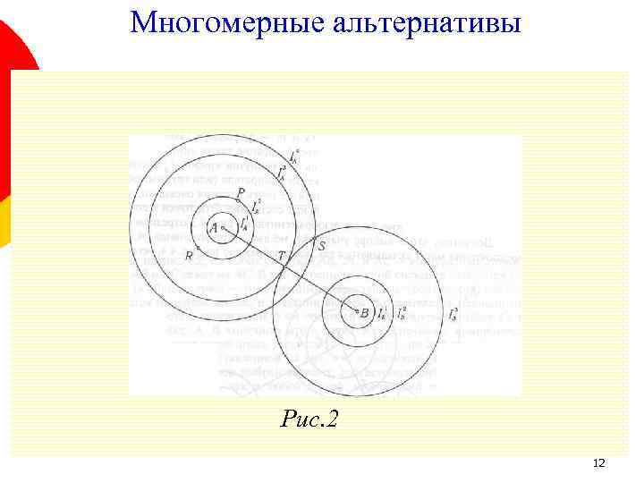 Многомерные альтернативы Рис. 2 12 