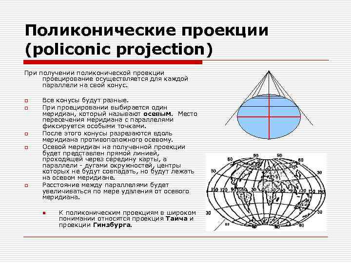 Характеристика проекции