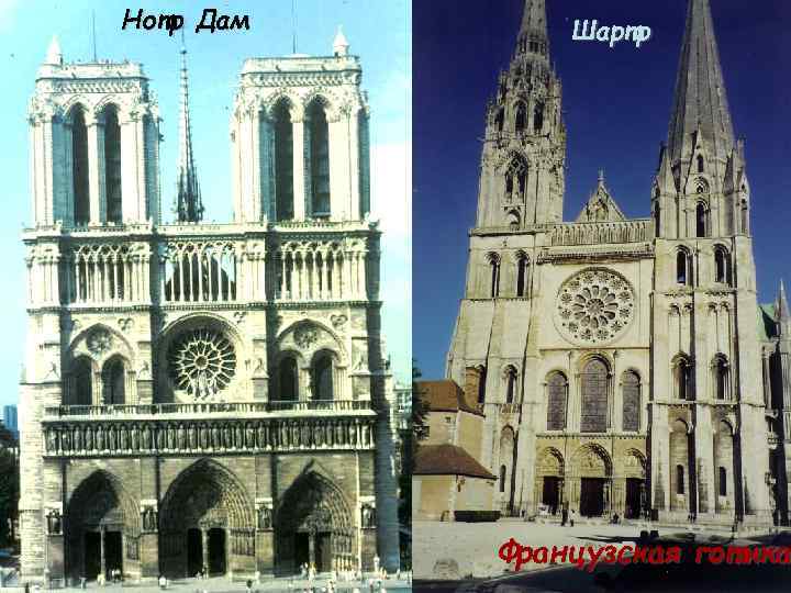 Нотр Дам Шартр Французская готика 
