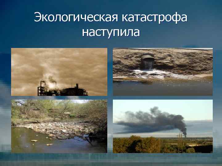 Экологическая катастрофа наступила 