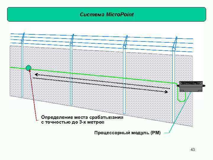 Система Micro. Point Определение места срабатывания с точностью до 3 -х метров Процессорный модуль