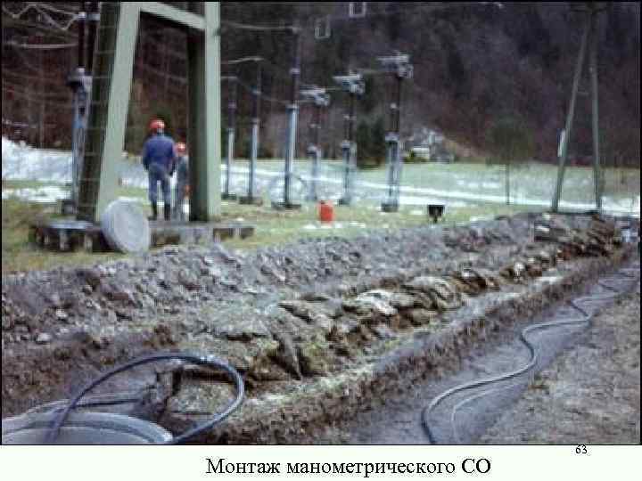 Монтаж манометрического СО 63 