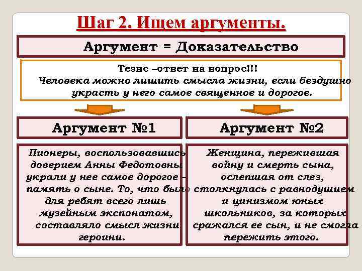 10 составьте образец речи содержащей тезис и аргументы четко выделите в тексте тезис и аргументы