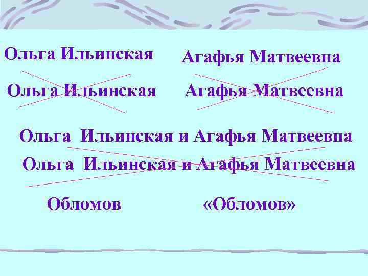 Ольга Ильинская Агафья Матвеевна Ольга Ильинская и Агафья Матвеевна Обломов «Обломов» 