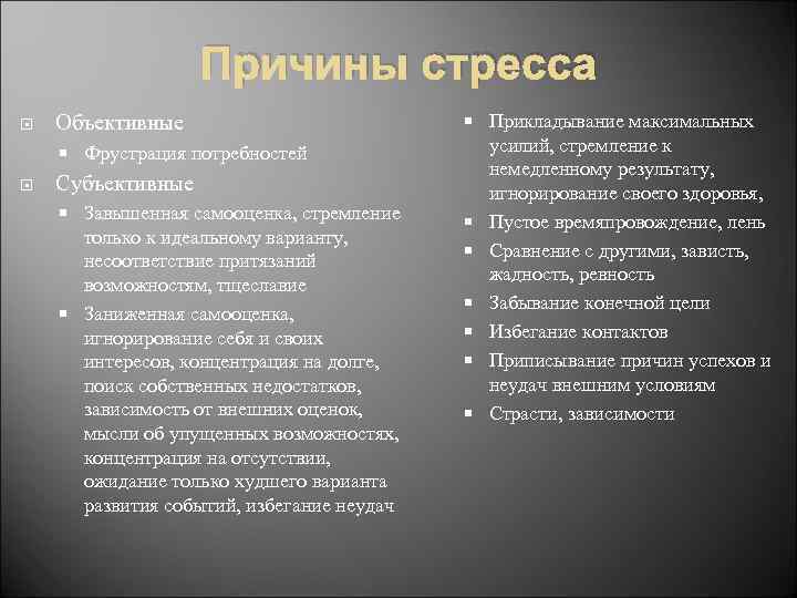 Потребности субъективные и объективные