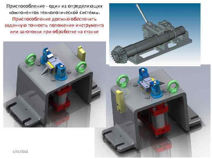 Приспособление один из определяющих компонентов технологической системы. Приспособление должно обеспечить заданную точность положения инструмента