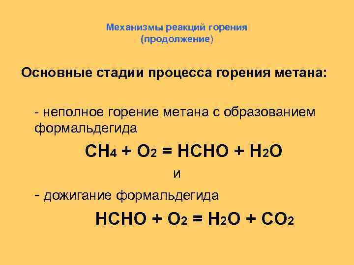 Разложение метана окислительно восстановительная