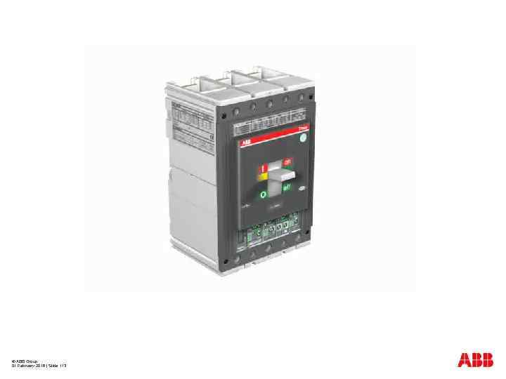 © ABB Group 01 February 2018 | Slide 113 