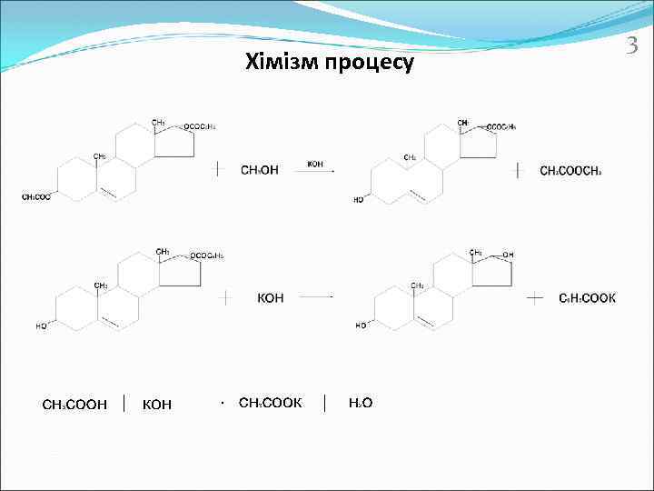 Хімізм процесу 3 