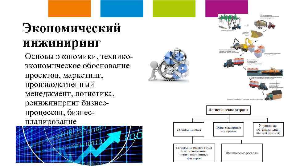 Экономический инжиниринг Основы экономики, техникоэкономическое обоснование проектов, маркетинг, производственный менеджмент, логистика, реинжиниринг бизнеспроцессов, бизнеспланирование