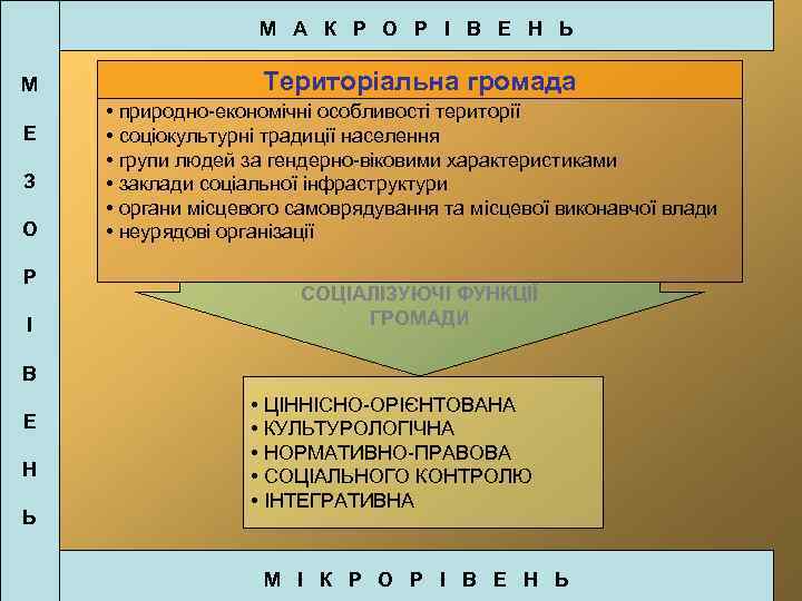 М А К Р О Р І В Е Н Ь М Е З