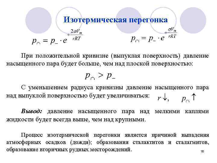 Над поверхностью жидкости