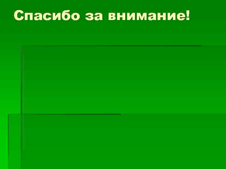 Спасибо за внимание! 