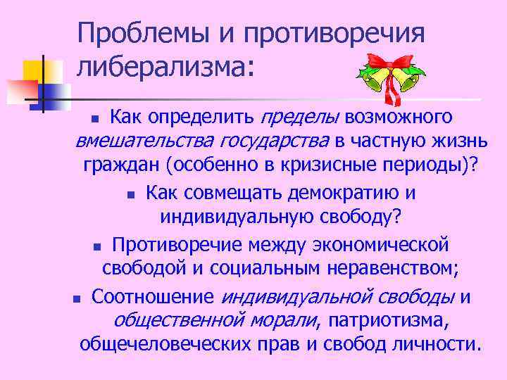 Проблемы и противоречия либерализма: Как определить пределы возможного вмешательства государства в частную жизнь граждан