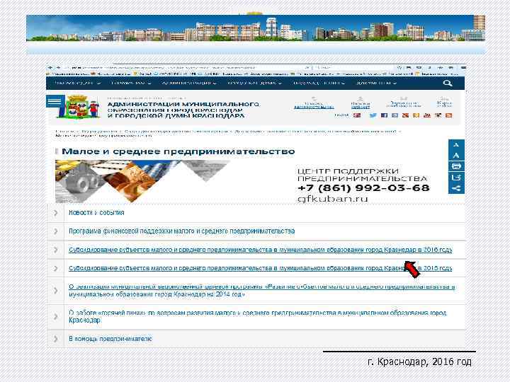 г. Краснодар, 2016 год 