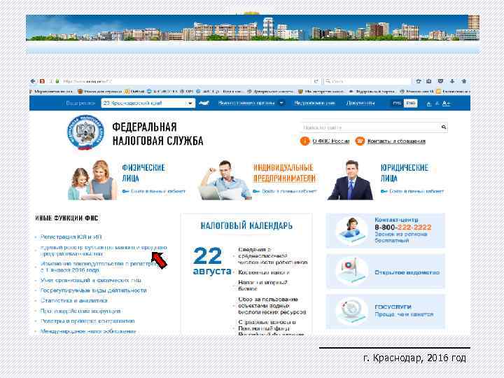 г. Краснодар, 2016 год 