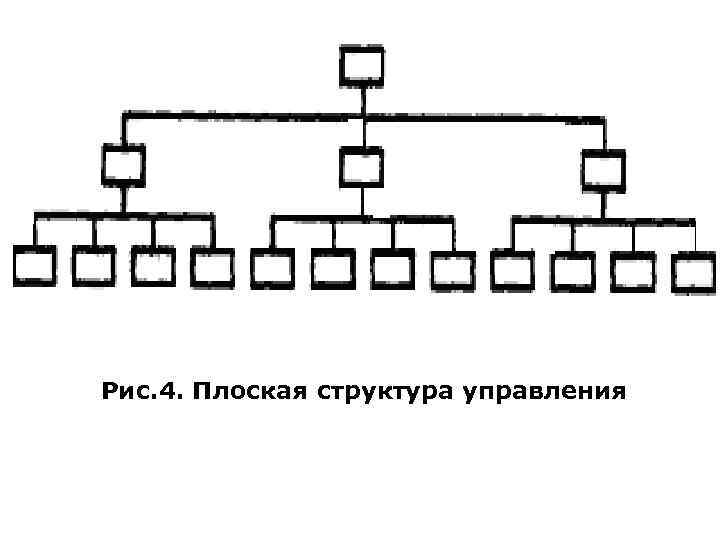 Рис. 4. Плоская структура управления 