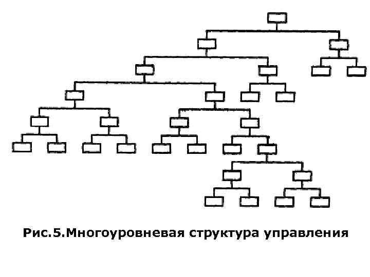 Рис. 5. Многоуровневая структура управления 