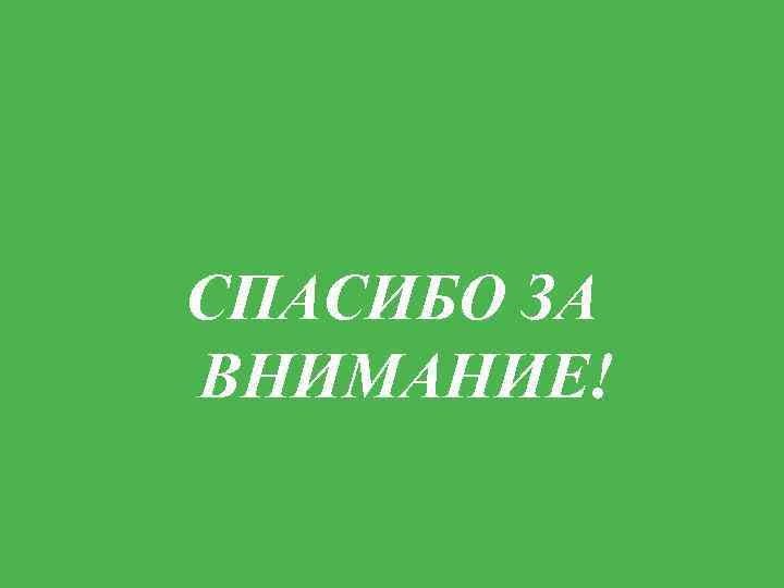 СПАСИБО ЗА ВНИМАНИЕ! 