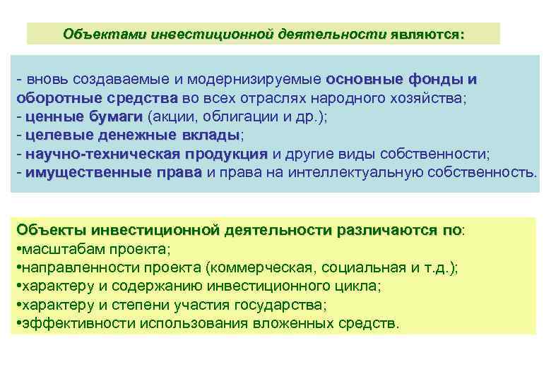 Что понимается под инвестиционным проектом кратко