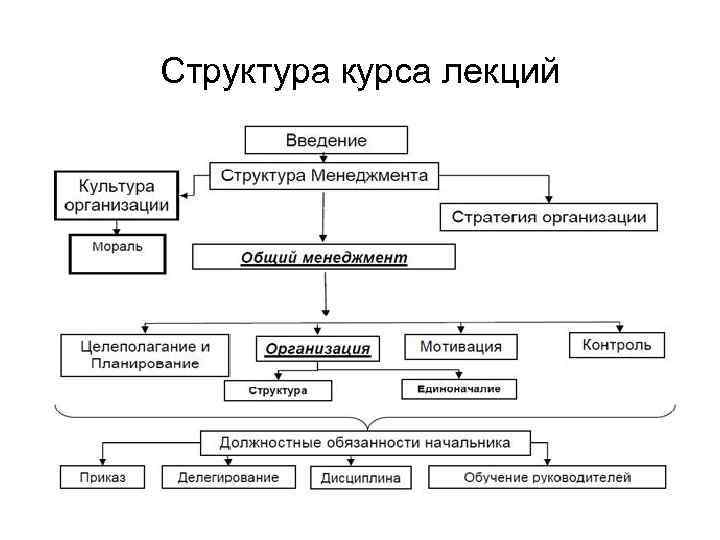 Структура курса лекций 