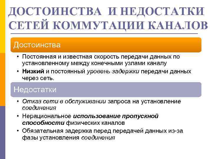 Виды связи преимущества и недостатки. Достоинства и недостатки сетей. Коммутация каналов достоинства и недостатки. Достоинства коммутации каналов. Коммутация сообщений достоинства и недостатки.