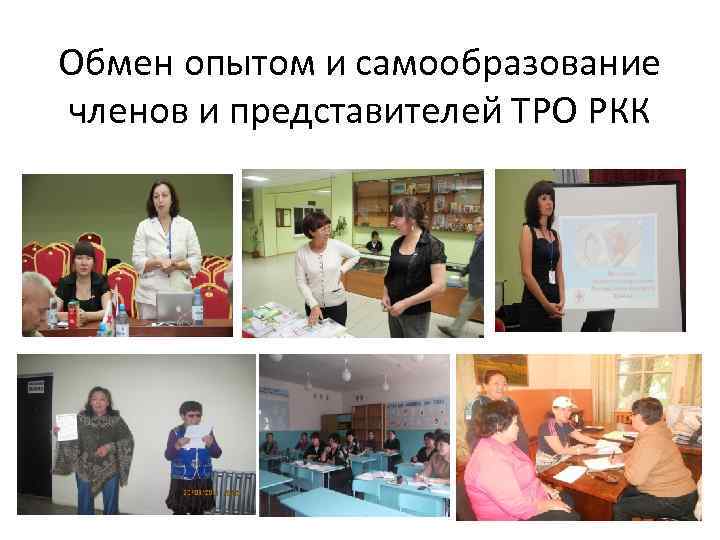 Обмен опытом и самообразование членов и представителей ТРО РКК 